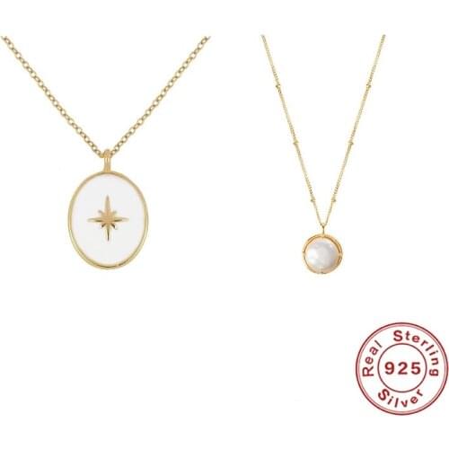 AIDE 925 Sterling Silver Jewelry Choker Necklaces Clavicle Chain Link Colgante Collares For Birthday Anniversary Gift naszyjnik