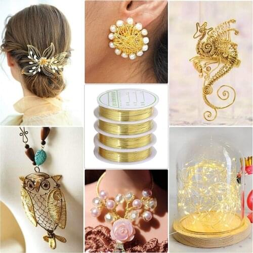 10 Pack 0.3mm Jewelry Copper Craft Wire,Tarnish Resistant Jewelry Beading Wire for Jewelry Making Supplies and Crafting