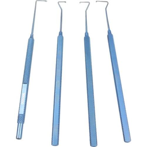 Microscopic Retina Hooks Ophthalmic Spatulas Tweezers Hook Helveston Muscle Hook Spatula Ophthalmic Instruments