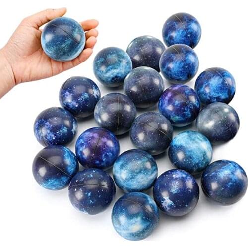 Galaxy Stress Balls Soft Foam Fidget Toys Squeeze For Kids Children Space Theme Birthday Party Jouet Enfant Zabawki Dla Dzieci