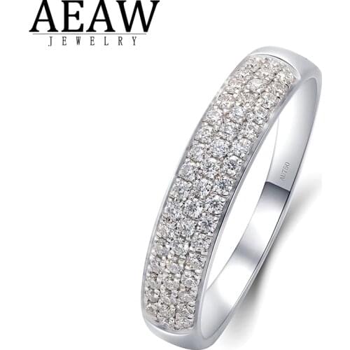 0.294ctw DEF Color VVS1 Round Cut Moissanite Wedding Band for Women Solid Real 10k White Gold Fine Jewelry Daily Ring