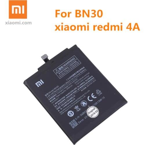Original Xiao Mi Phone For Xiaomi Redmi 4A Battery BN30 3120mAh Redrice 4A Hongmi 4A Bateria High Quality+tools