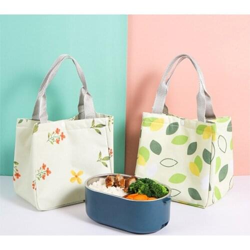 Fresh Insulation Lunch Bag For Women Student Kid Thermal Insulated Oxford Picnic Food Cooler Box Tote Storage Ice Bags