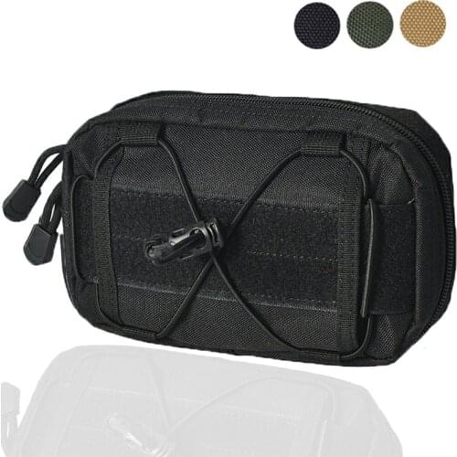 Tactical Molle Pouch 1000D Waist Belt Pack Military Mobile Phone Bag for Backpack Vest Utility EDC Tool Bag Accessory Bags