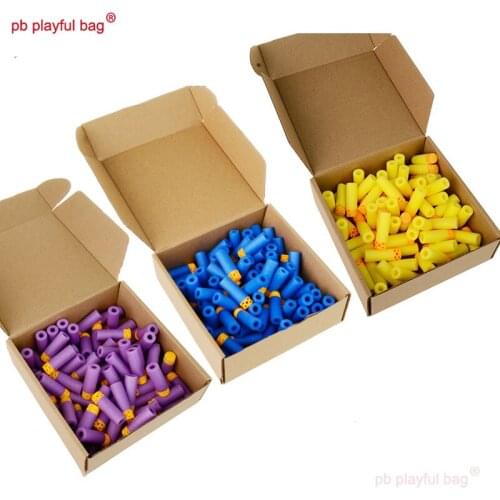 Outdoor toy gun eva soft bomb toy electric launcher flywheel special short bomb waffle sponge bomb 100 rounds kid hobby QD138