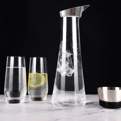 Party 1200/1400 ML Water Bottle Acrylic Transparent Stylish Shape Bottle Water Jug With Lid Camping Cafes Water Bottle Portable