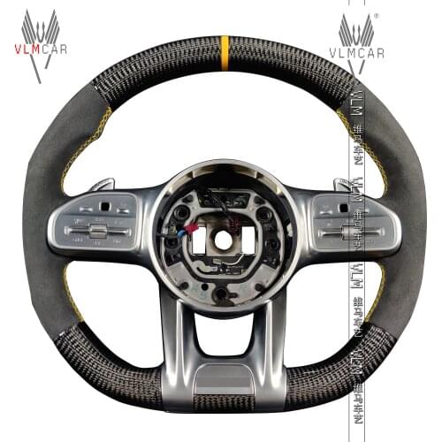 Private custom carbon fiber steering wheel/trims for c-class A-class b e-class gla/glc/gle old model to new one