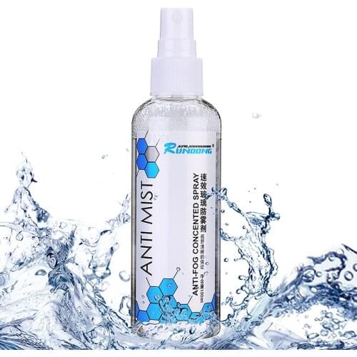 100ml Cycling Glass Anti-Fog Defogger Window Windscreen Defogging Spray Auto Glass Shower Doors Cleaner Mist Rainproof