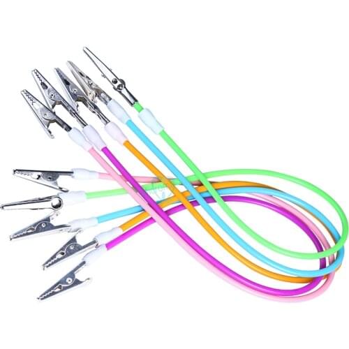 2pcs Dental Bib Clips Flexible Chain Napkin Holder Baby Silicone Patient Clip For Dentist Lab