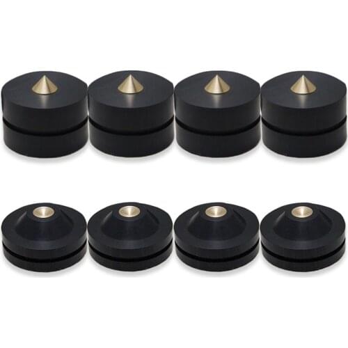 33mm/1.3" Ebony Adjustable Speaker Spike HIFI Audio Amplifier Shockproof Stand Isolation Feet Base Pads #4