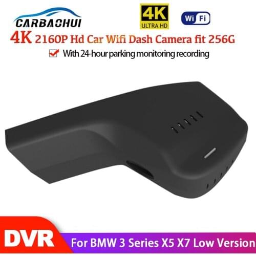 4K HD 2160P Car DVR Wifi Video Recorder Dash Cam Camera Control by Mobile Phone App For BMW 3 Series X5 X7 Low Version 2019 2020