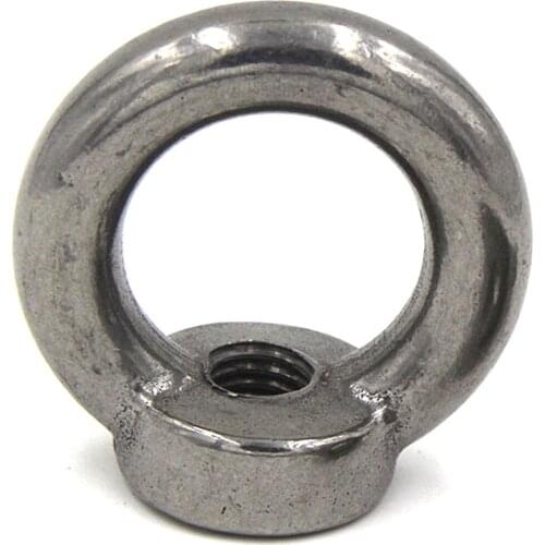 1PCS DIN582 M6 M8 M12 304 Stainless Steel Marine Lifting Eye Nut Ring Nut Thread