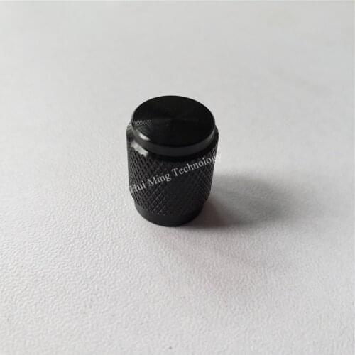 6pcs aluminum knob 12.5*16*6mm Knurled D shaft Car audio knob amplifier tuning knob potentiometer knob cap