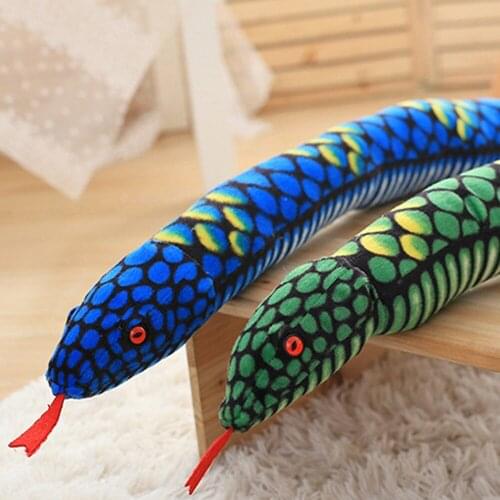 Baby kids stuffed toy Simulation python snake big eyes Children plush toy birthday gift
