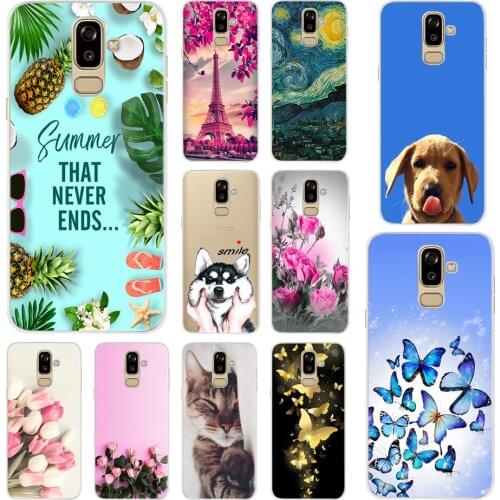 For Samsung Galaxy J2 2018 Case Silicon Cover for Samsung Galaxy J4 J6 J8 2018 J3 J5 J7 2017 Case Cover for Samsung J8 2018 Case
