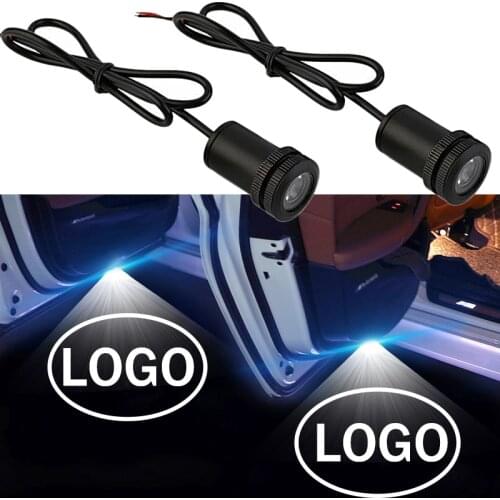 Car Door LED Logo Light For Mitsubishi ASX Pajero Grandis Eclipse Lancer Outlander Galant Delica Mirage Projector Shadow Lamp
