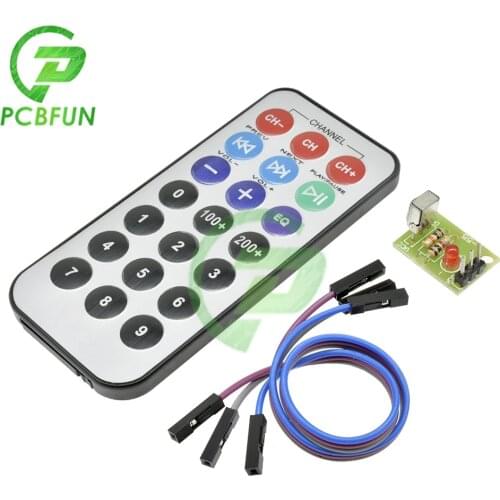 1 Lot Infrared IR Wireless Remote Control Module Kits DIY Kit HX1838 For Arduino for Raspberry Pi 3.3V-5V 1838 Receiving Head
