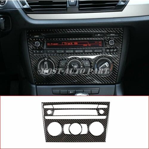 Carbon Fiber Interior Air Conditioning & Volume Frame Cover Trim For BMW X1 E84 2011-2015 1pcs Car Decoration Car Trim