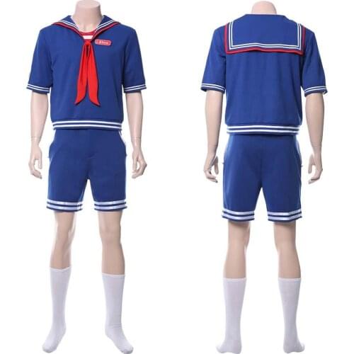 Stranger Cosplay Things Costume Steve Harrington Cosplay Costume Sailor Uniform Swimsuit Halloween Costumes Custom Made