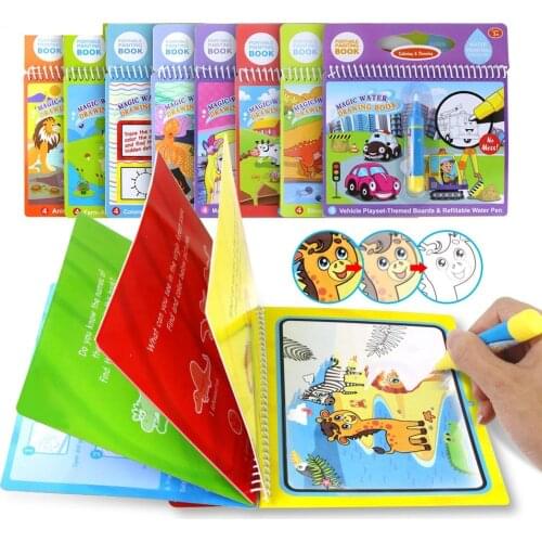 Creativity Developing Magic Water Drawing Book Coloring Book Doodle With Magic Pen Painting Drawing Board Coloring Book Kid Gift