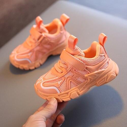 Children Shoes Green Orange White Air Mesh Sneakers for Toddler Baby Little Girls Boys Breathable Casual Running Sports Shoes