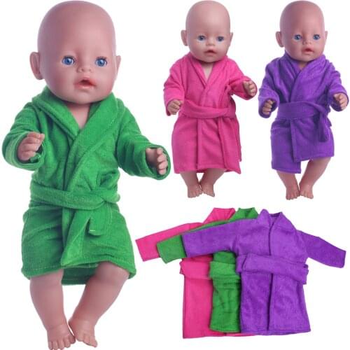 Doll Pajamas 13 Styles Conjoined Pyjamas For 18-Inch American Doll & 43 Cm Born Baby Generation Christmas Birthday Girls Gift