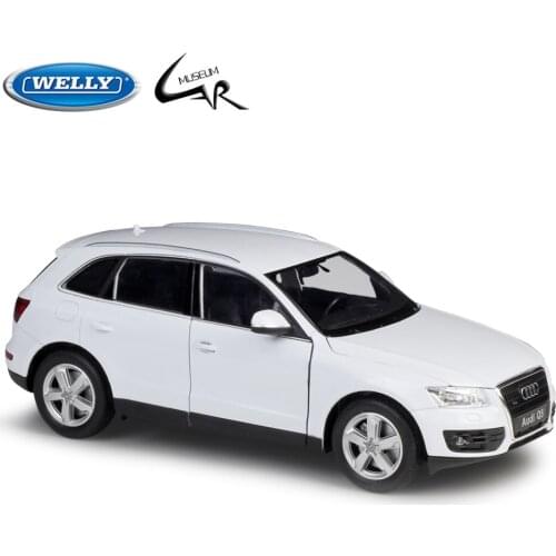 Welly 1:24 Diecast Vehicle Scale Simulation Audi Q5 Classic Model Car Metal Alloy Car Display Toy Children Gifts Collection