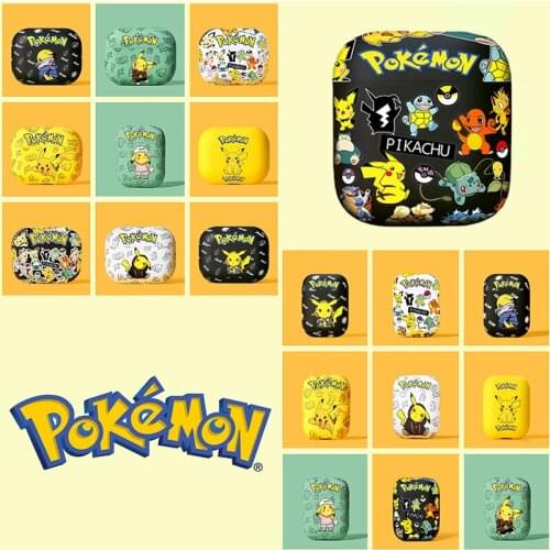 Pokemon Pikachu Anime Cartoon AirPods Soft Silicone Case Be Applicable AirPods1 2 3 Pro Wireless Charging Protective Cover