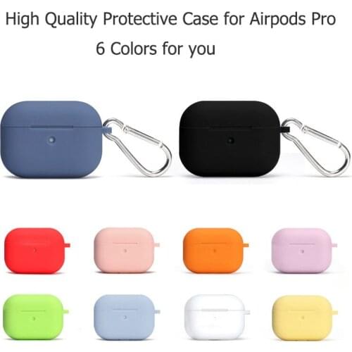 New Simple Protective Case for Airpods Pro Soft Silicone Protective Case 3rd Pure Color Bluetooth Earphone Protective Cover
