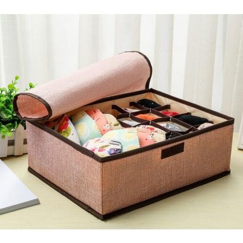 The New High Quality Household Clothing Storage Necessities Underwear Folding Storage Box Drawer Organizer Drawer Organizer