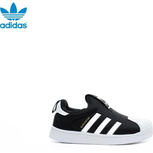 Adidas Superstar 360 Kids Black Sport Shoes Original product New season high quality fashion stylish comfortable kids sneakers