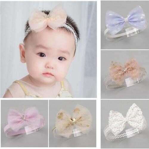 10pcs/lot Girls Lovely Elastic Hairband Kids Flower Crown Bow-knot Headband Children Headwrap Headwear Hair Accessories