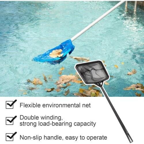 Professional Leaf Rake Deep Bag Swimming Pool Cleaning Nets Spa Rubbish Skimmer Pool Net Pool Cleaning Net piscina Accessories
