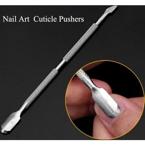Stainless Steel Cuticle Pushers Double Head Dead Skin Nail Remover For Pedicure Manicure Nail Files Nail Art Care Cuticle Pusher