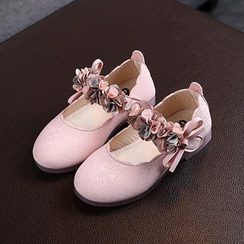 TELOTUNY kids shoes Toddler Infant Kids Baby Girls Floral Leather Dance Princess Shoes Soft-soled Non-slip Children Sandals