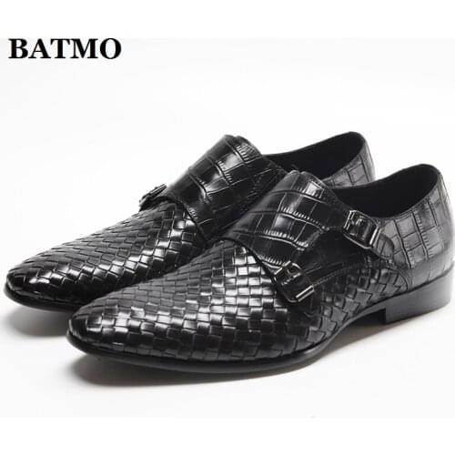 BATMO 2021 Men Genuine Leather Shoes casual Style male cow leather shoes