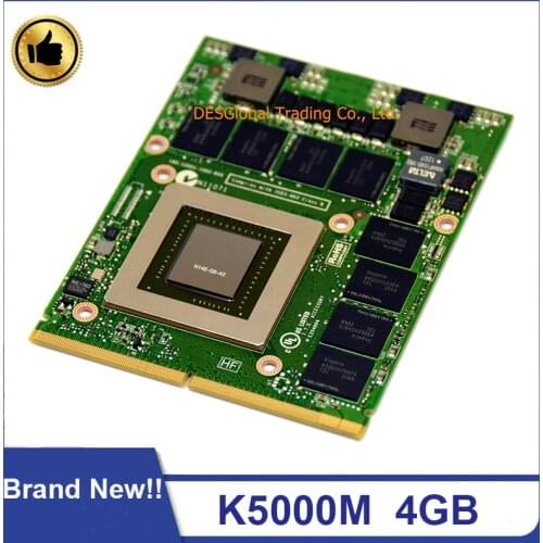 Original Quadro K5000M K5000 4G N14E-Q5-A2 Video Graphics Card GDDR5 for Dell M6600 M6700 M6800 HP ZBOOK 17 G2 Working Perfectly