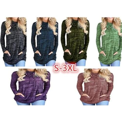 Women Hoodies Pullovers Autumn Casual Loose Pocket Long Sleeve Sweatershirt Female Fashion Drawstring Tops