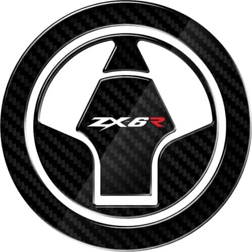 ZX6R 2008 Motorcycle sticker Fuel Gas Cap Protector Decals Case for Kawasaki Ninja ZX-6R ZX600 ZX636 2007-2017 3D Carbon-look