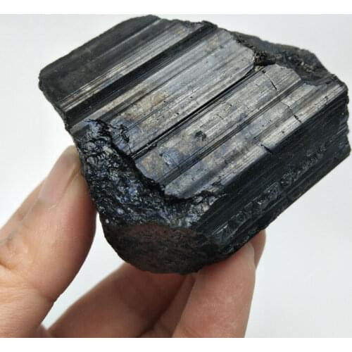 1PCS 50-240g Natural Black Tourmaline Crystal Stone Gem Original Mineral Specim