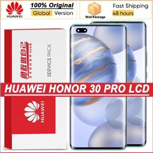 100% Original 6.57'' Display with frame for Huawei Honor 30 Pro LCD Touch Screen Digitizer Assembly for EBG-AN00 Repair Parts