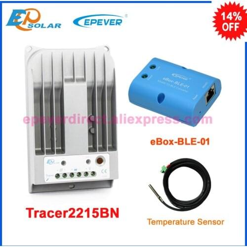 12v solar panel system tracer MPPT EPEVER Charging controller Tracer2215BN 20A temperature sensor and BLE BOX free shipping