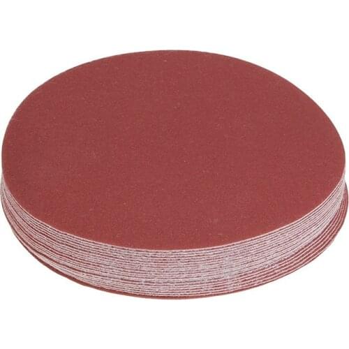 150mm 6 Inch Sanding Discs 320 Grit Sandpaper Circular Pads Pack Of 20