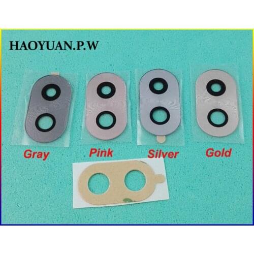 2pcs/set New Original Housing Rear Back Camera Glass Lens Cover Case With Adhesive For HUAWEI Honor 6X