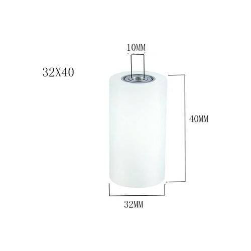 2pcs/Lot 40 mm Nylon Roller Wheel, Bearing Guiding Wheel Flat Belt Idler Machined