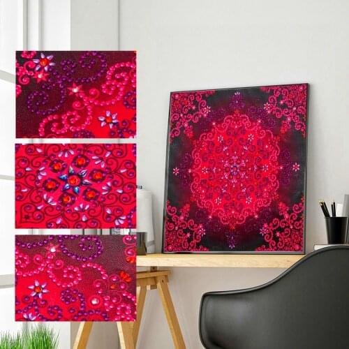 DIY Special Shaped Diamond Painting Art Flower DIY 5D Partial Drill Cross Stitch Kits Crystal Rhinestone Home Wall Decoration