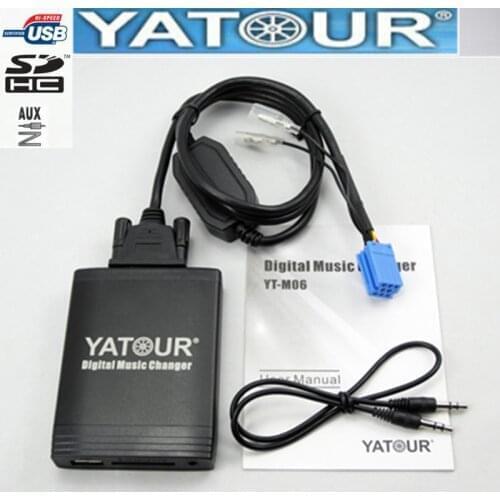 Yatour Audio Car Mp3 player for Renault Laguna Scenic Megane Tuner List Tuner Update List By VDO USB SD AUX Radio Interface