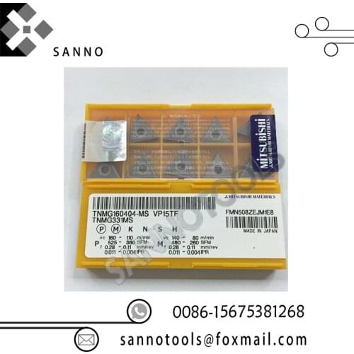 Free shipping! High quality carbide turning cutter tools TNMG160404 / TNMG160408-MS VP15TF / US735 cnc carbide turning inserts