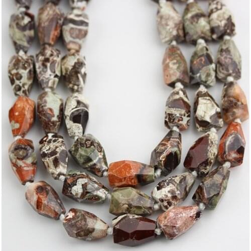 Full Strand Natural Ocean Jaspers Loose Beads,Faceted Teardrop Shape Drilled Beads Jewelry Making