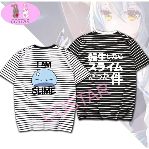 COSTAR Anime That Time I Got Reincarnated as a Slime Theme Soft Cotton Wearing Fashion T-shirt Harajuku Unisex Tees